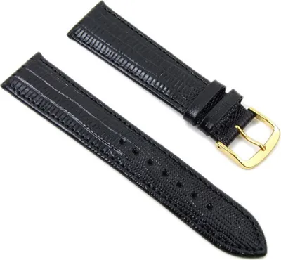 Produktbild von Minott Ersatzband Uhrenarmband Leder Teju Print schwarz 20mm