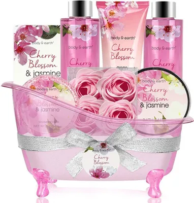 Produktbild von Spa luxetique Pflege-Geschenkset Wellness Set für Frauen, 8-tlg., vielseitig verwendbare Spa Bad Geschenkset mit ätherische Öle