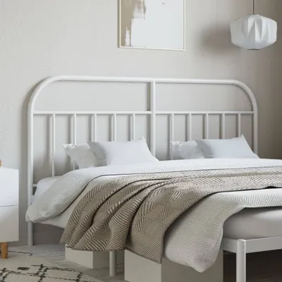 Produktbild von vidaXL Kopfteil Metall Weiß 180 cm - Kopfteil - Kopfteile - Bettkopfteil - Kopfteil Doppelbett