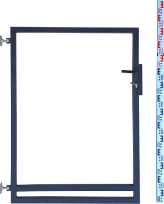 Produktbild von Gartentor - Rahmen für Zaunlatten und Paneele 130 cm Graphit RAL7016 Anthrazit Zaunlatten