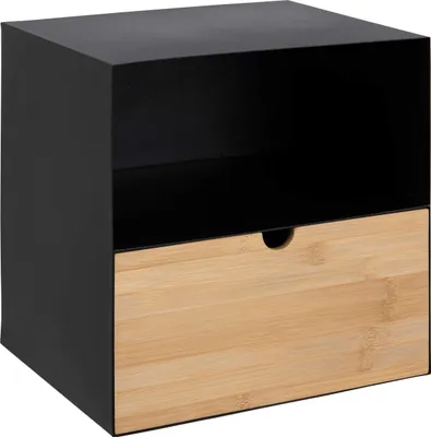 Obrázek produktu pro Design Scandinavia Noční stolek Joilet, 30 cm, MDF, černá