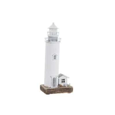 Produktbild von Deko-Figur DKD Home Decor Weiß Leuchtturm Haus 30 x 13 x 8 cm