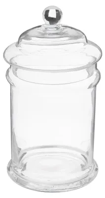 Obrázok produktu pre 5five Simply Smart | Sklenená nádoba - Sladkosti - 1 liter - Vysokokvalitné sklo - Dekoratívne a všestranné