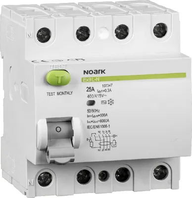 Produktbild von 108366 Fehlerstrom-Schutzschalter noark ex9l-n 4p 40a a 100ma