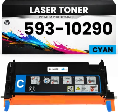 Produktbild von XXL Toner kompatibel für Dell 593-10290 3130/3130CN/3130CND in Cyan