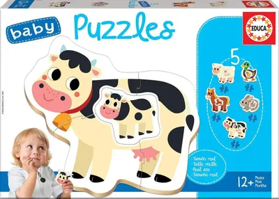 Obrázok produktu pre Educa Borras - Puzzle The Farm 2-5 elementw, oryginalny produkt edukacyjny