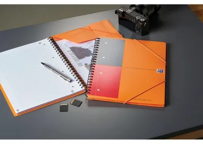 Produktbild von Oxford Meetingbook, Orange, 160 Blätter, Liniertes Papier