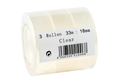 Immagine prodotto di Willy Heckmann GmbH & Co. KG Klebefilm 3 Ro. 33m:18mm ASC – 10er Vorteilset