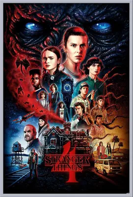 Produktbild von Stranger Things - Poster - Vecna + Wechselrahmen, Shinsuke® Maxi Kunststoff silber, Acryl-Scheibe