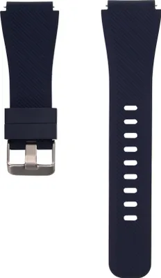 Produktbild von SYSTEM-S Armband flexibel aus Silikon 20mm für Huawei Watch 2 Smartwatch in Blau