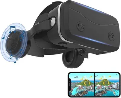 Productafbeelding van Famanu Virtuele Reality-bril: 3D-ervaring met smartphone - Zwart