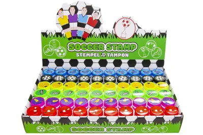 Produktbild von Kinderstempel Fussball 60 Stück Mitgebsel oder Give-Away für den Kindergeburtstag