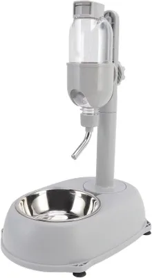 Image de Distributeur d'eau automatique pour animaux de compagnie - 500 ml, hauteur réglable, tuyau anti-gouttes avec réservoir amovible pour chats et chiens