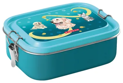 Image de Step by Step boîte à déjeuner Lunchbox Stainless Steel Sweet Pet bleu pétrole