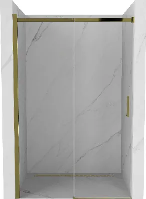 Zdjęcie produktu dla Mexen Omega drzwi prysznicowe rozsuwane 100 cm, transparent, złote - 825-100-000-50-00