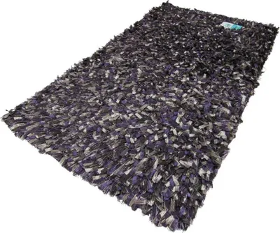 Produktbild von Batex Badematte Badteppich Badvorleger Duschvorleger Badezimmerteppich 60x100cm Star Lila Grau