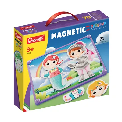 Obrázek produktu pro Puzzle magnetyczne 21el Oblékají se pohádky 4422 QUERCETTI