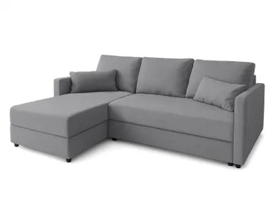 Produktbild von AX LIVING Ecksofa Grau Sofa Klein mit Schlaffunktion Dolceo L 226 cm