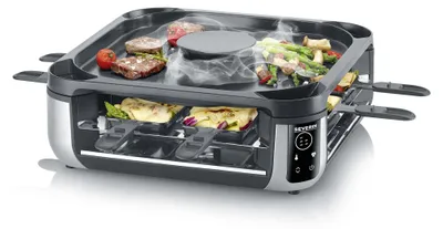 Produktbild von Severin S-Joy Sevento Raclette-Grill mit integriertem Umluft-Filter: weniger Rau