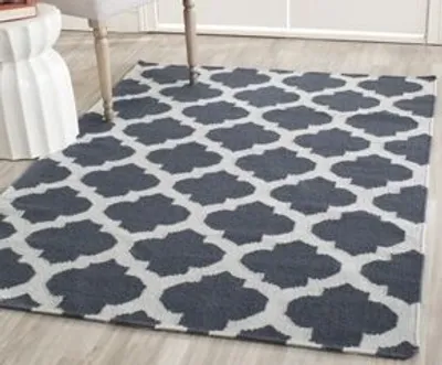 Productafbeelding van Kelim vloerkleed, donkergrijs (140x200 cm)