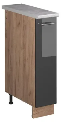 Obrázok produktu pre Lekárenská skrinka Vicco Fame-Line Antracit vysoký lesk/Dub Goldkraft 20 cm, AP Marble, Model 62119