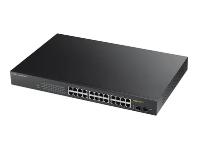 Produktbild von Zyxel GS1900-24HP, Managed, L2, Gigabit Ethernet (10/100/1000), Vollduplex, Power over Ethernet (PoE), Rack-Einbau