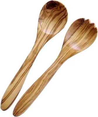 Produktbild von KeboLiv 2tlg. Salatbesteck aus Olivenholz, 25 cm