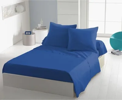 Immagine prodotto di Lenzuolo teso in microfibra 82 g - 240 x 300 cm - Blu