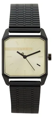 Produktbild von Esprit ES1L071M0045 Cube Ladies Uhr Damenuhr Edelstahl Schwarz