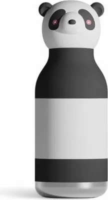 Produktbild von Asobu® Kindertrinkflasche BESTIE mit Strohhalm 460ml - PANDA