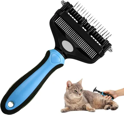 Image de Brosse multifonction 3-en-1 pour démêler les poils des chiens et des chats