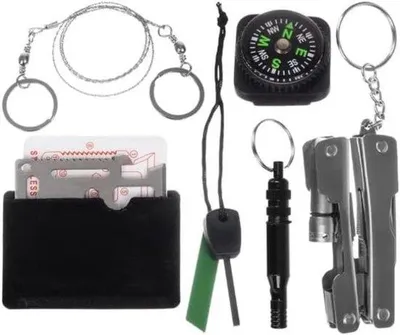 Obrázok produktu pre Notitiebuch aus Notfall Outdoor-Kit mit LED-Zaklamp und Notfall-Radio