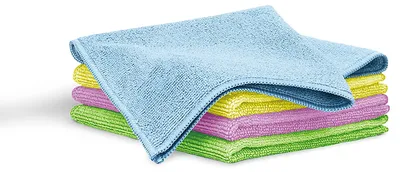 Produktbild von Blaumann Set 4 Küchentücher, Mikrofaser, weich, weich, saugfähig, groß, XXL, 40 x 38,5 cm, Reinigungstücher, Auto, Glas, Bad, wiederverwendbar, Mehrfa