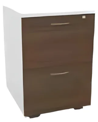 Image de Commode moderne Meuble en bois Blanc Marron Espace de rangement Tiroirs Armoire de luxe
