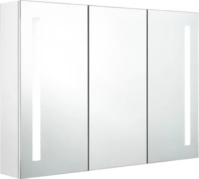 Obrázek produktu pro LED koupelnová skříňka se zrcadlem 89 x 14 x 62 cm zářivě bílá
