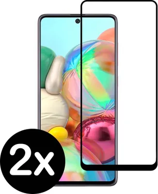 Image de Smartphonica Samsung Galaxy A71 protection d'écran en verre trempé avec coins arrondis - 2 pièces