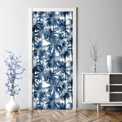 Produktbild von Dekorative Aufkleber selbstklebend Türaufkleber Tapete Türposter Gold rosa Blüten 70 x 200 cm