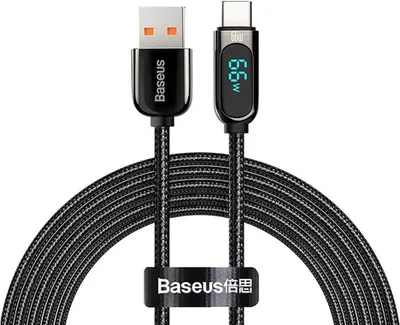Produktbild von Baseus CASX020101, 2 m, USB A, USB C, Schwarz