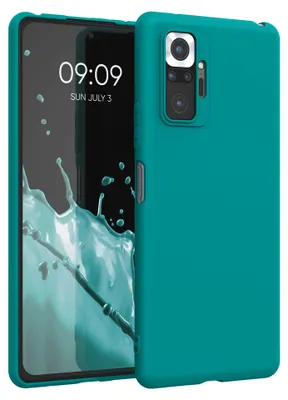 Produktbild von kwmobile Handyhülle für Xiaomi Redmi Note 10 Pro Hülle - TPU Case - Kabelloses Laden - Schutzhülle Cover in Petrol matt