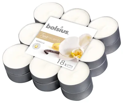 Zdjęcie produktu dla Podgrzewacze zapachowe Bolsius aluminium 4h wanilia 18 sztuk