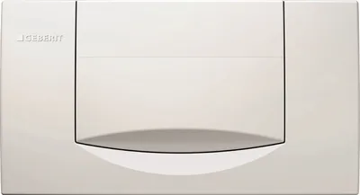 Produktbild von Geberit Betätigungsplatte, 200F, 115222111, mit Spül-Stopp-Funktion & Unterbrechungshebel, 340 x 185 x 39 mm, Weiß, 21183 3