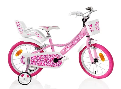 Produktbild von F.lli Schiano Sch Pink Love 16" – Mädchenfahrrad (5–7 Jahre), 16"-Räder, Stahlrahmen, Mit Zubehör – Farbe Rosa