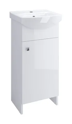Produktbild von Cersanit | Waschtischschrank Sati - mit Waschbecken -  Weiß - 42x85x27 Cm - Stehende Montage - Waschbeckenunterschrank