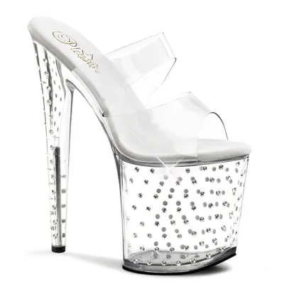 Produktbild von STARDUST-802 Damen Slipper von Pleaser, Transparent EU 36, US 6