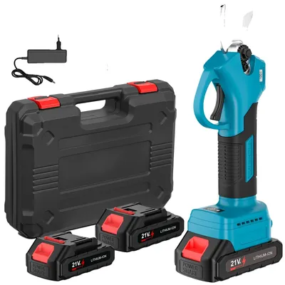 Productafbeelding van Elektrische snoeischaar, borstelloze motor, draadloze werking, 2 batterijsets