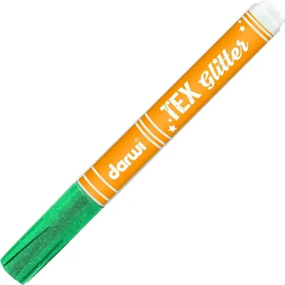 Obrázok produktu pre Darwi Tex Fabric Glitter Marker Fixka na textil Turquoise Green 6 ml 1 ks