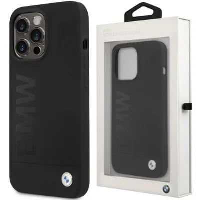 Produktbild von BMW Silikon Signature Logo Magsafe - iPhone 13 Pro Hülle (Schwarz)