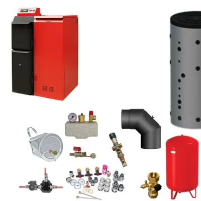 Produktbild von ThermoFlux Pelletkessel | Pelling 35 ECO | 35 kW | 151kg | Komplettset 2