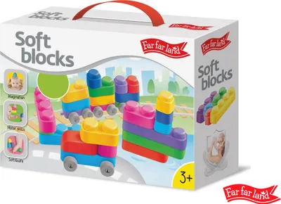 Obrázok produktu pre Mäkká stavebnica Far Far Land 25 blokov