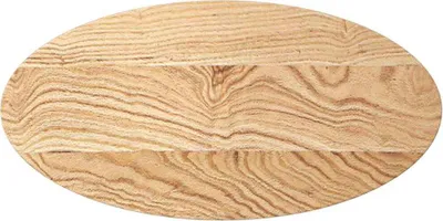 Produktbild von Tischplatte 80x40x4 cm Massivholz Eiche Oval